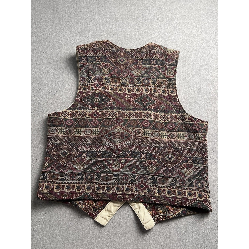 Willowbend Vest Womens L Southwest Woven Geometric Pattern Vintage USA - Picture 3 of 7